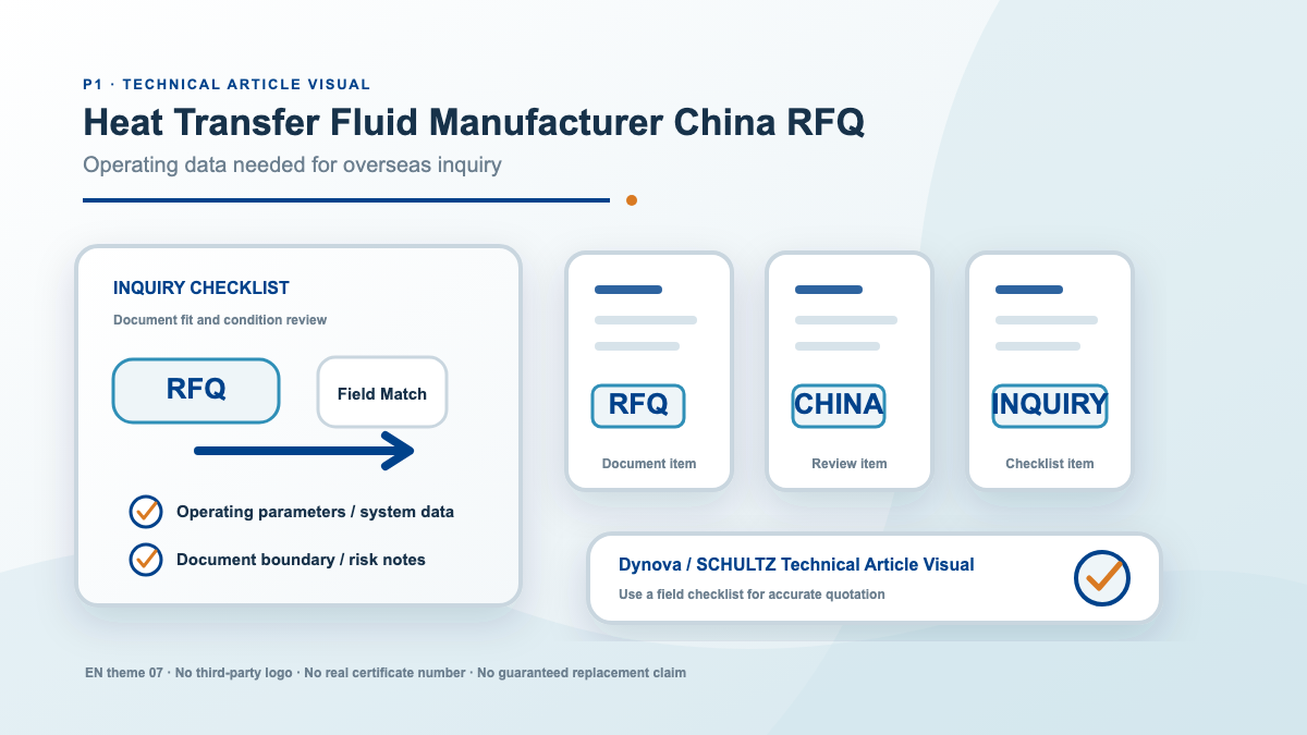 What to Include in an RFQ Before Contacting a Heat Transfer Fluid Manufacturer in China