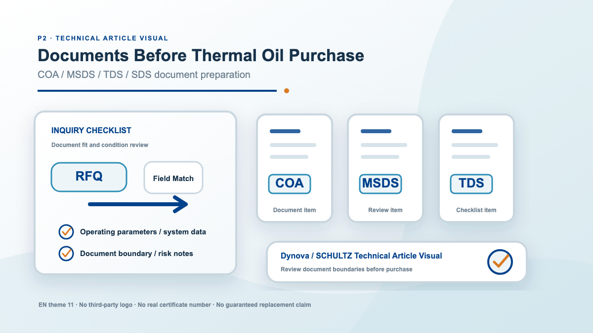 How to Prepare COA, MSDS, TDS and SDS Before Purchasing Heat Transfer Oil